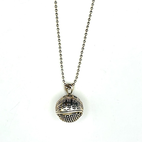 Lagos 925 Sterling Silver Ball Pendant Necklace - Picture 5 of 10
